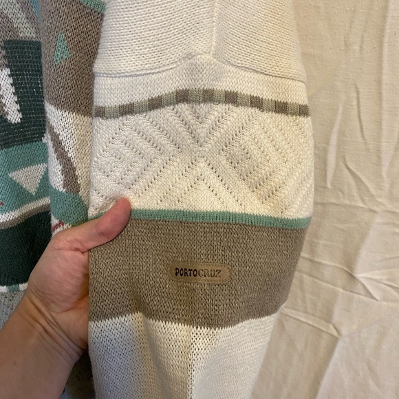 Porto Cruz Vintage 80s Sweater V-neck Purple Size Large - Picture 7 of 7